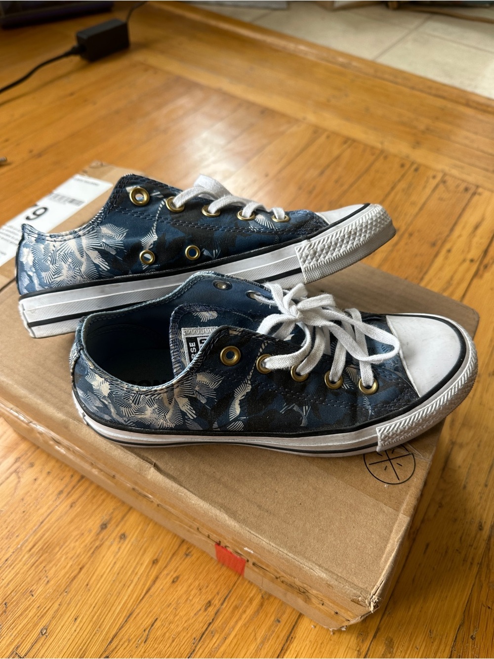 Converse All Star Abstract Floral Print Low Top Sneakers